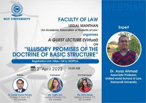 Virtual Guest Lecture on Illusory Promises of the Doctrine of Basic Structure