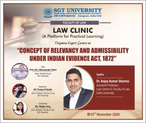 EXPERT TALK “”Concept of Relevancy and Admissibility under Indian Evidence Act, 1872 ❞