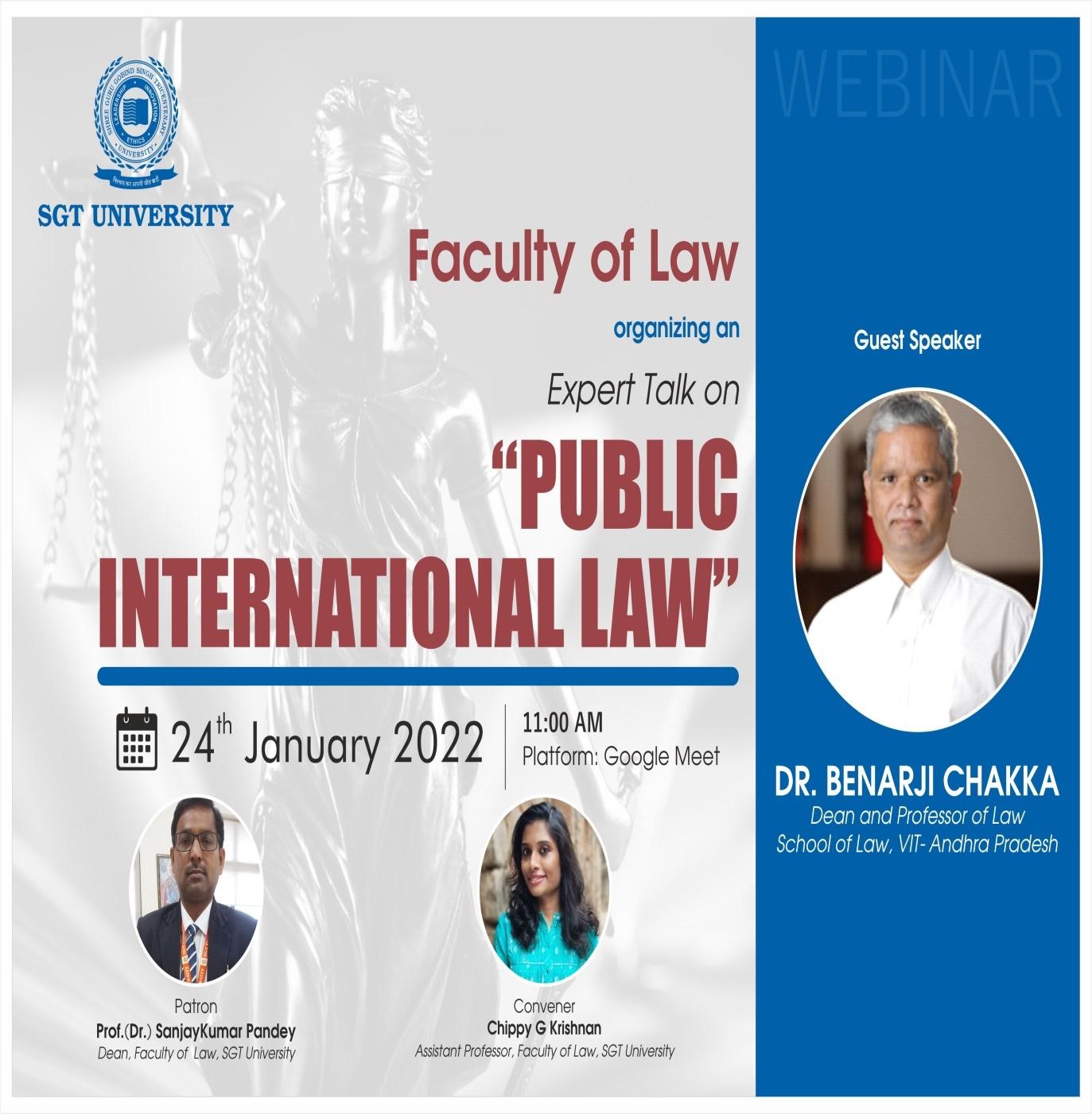 Read more about the article EXPERT TALK ON PUBLIC INTERNATIONAL LAW
