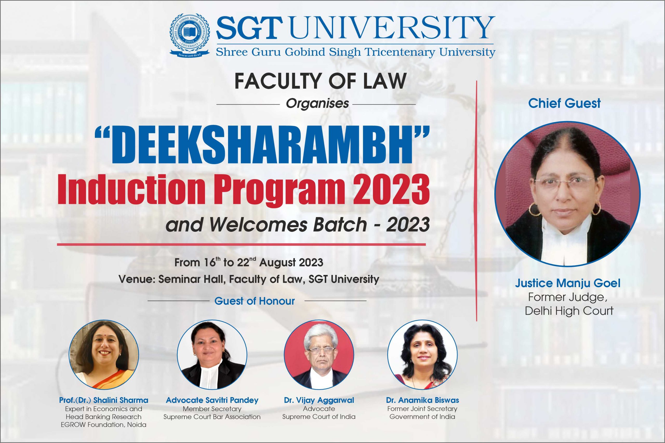 Read more about the article The Induction Program – Faculty of Law
